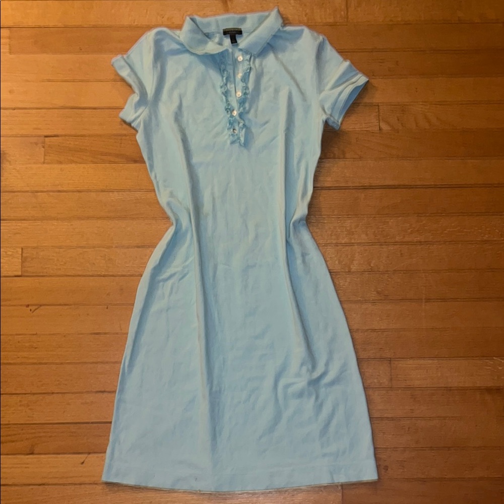 Talbots Blue Polo Collar Dress
